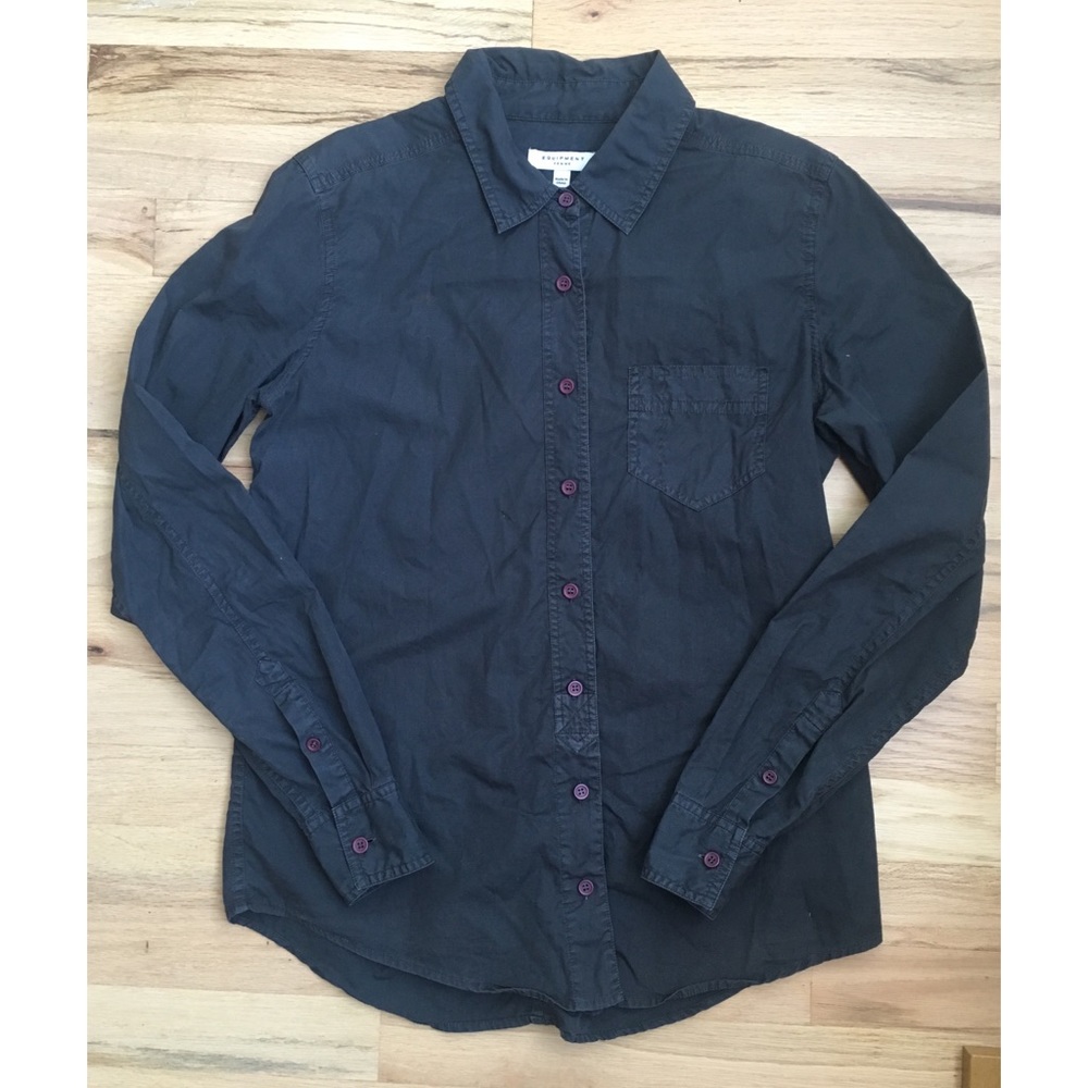 Equipment Button Down in Charcoal - Size S
